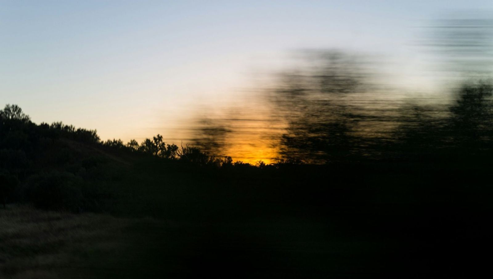Sunset over the Portuguese hills